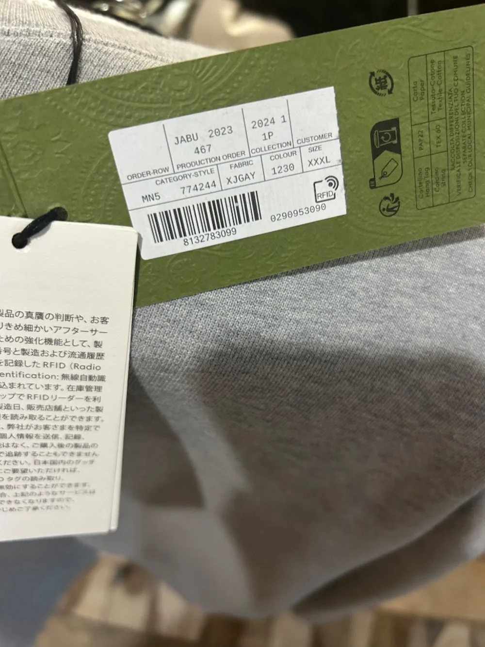 ****************Gucci interlocking G Cotton Jersey Sweatshirt. Size XXXL.